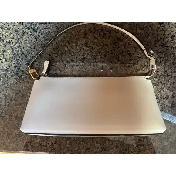 STAUD Kaia Cream Leather Shoulder Bag - - Picture 4 of 9